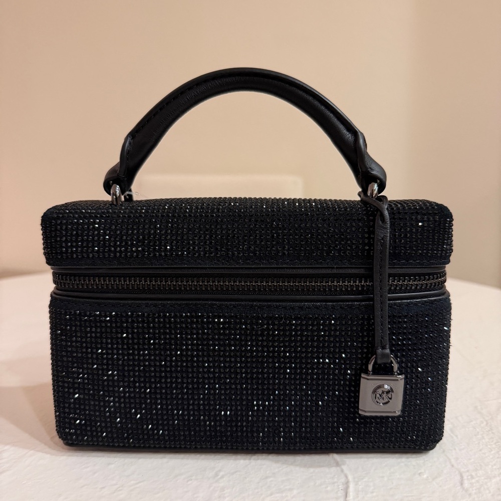 Michael Kors Jana Extra-Small Embellished Suede Convertible Crossbody Bag - Picture 4 of 7